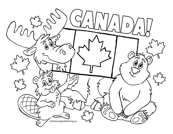 Celebrate Canada! Free New Colouring Page!